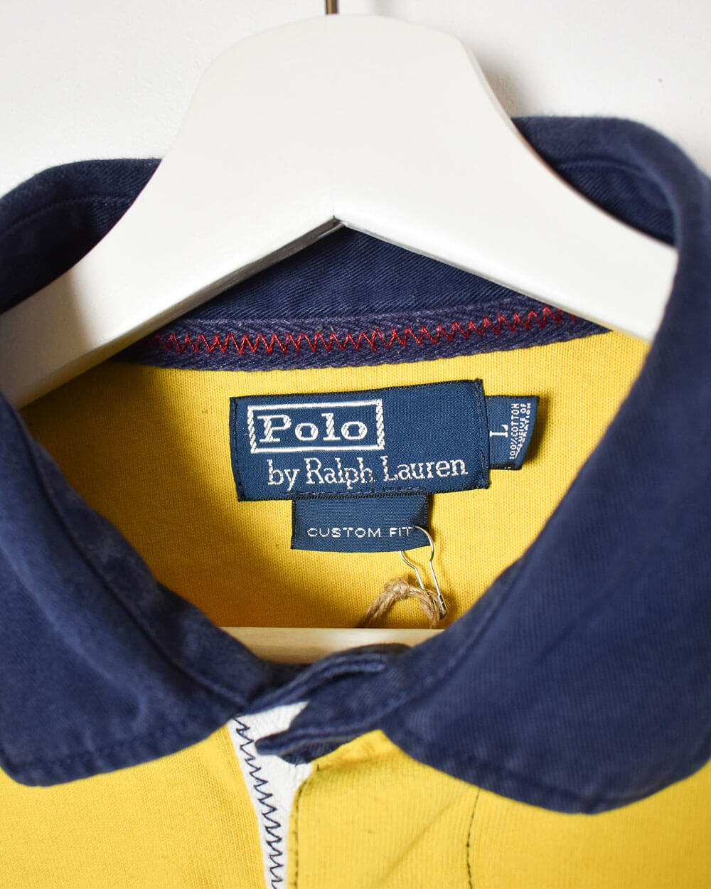 Yellow Ralph Lauren Rugby Shirt - Medium