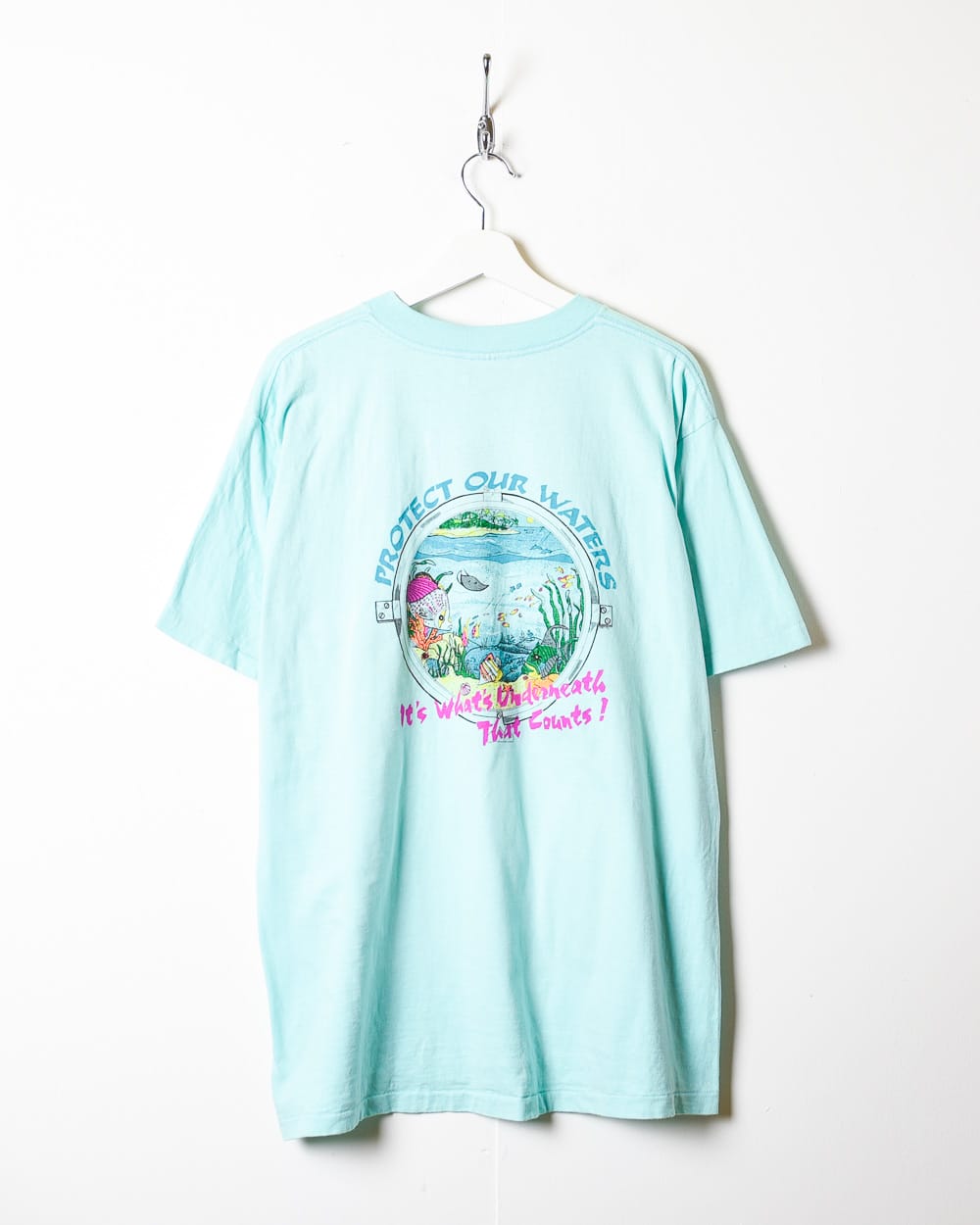 BabyBlue South Bay Cove Marina Single Stitch T-Shirt - X-Large