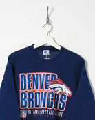 Navy Starter Denver Broncos NFL Sweatshirt - Small