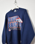 Navy Starter Denver Broncos NFL Sweatshirt - Small