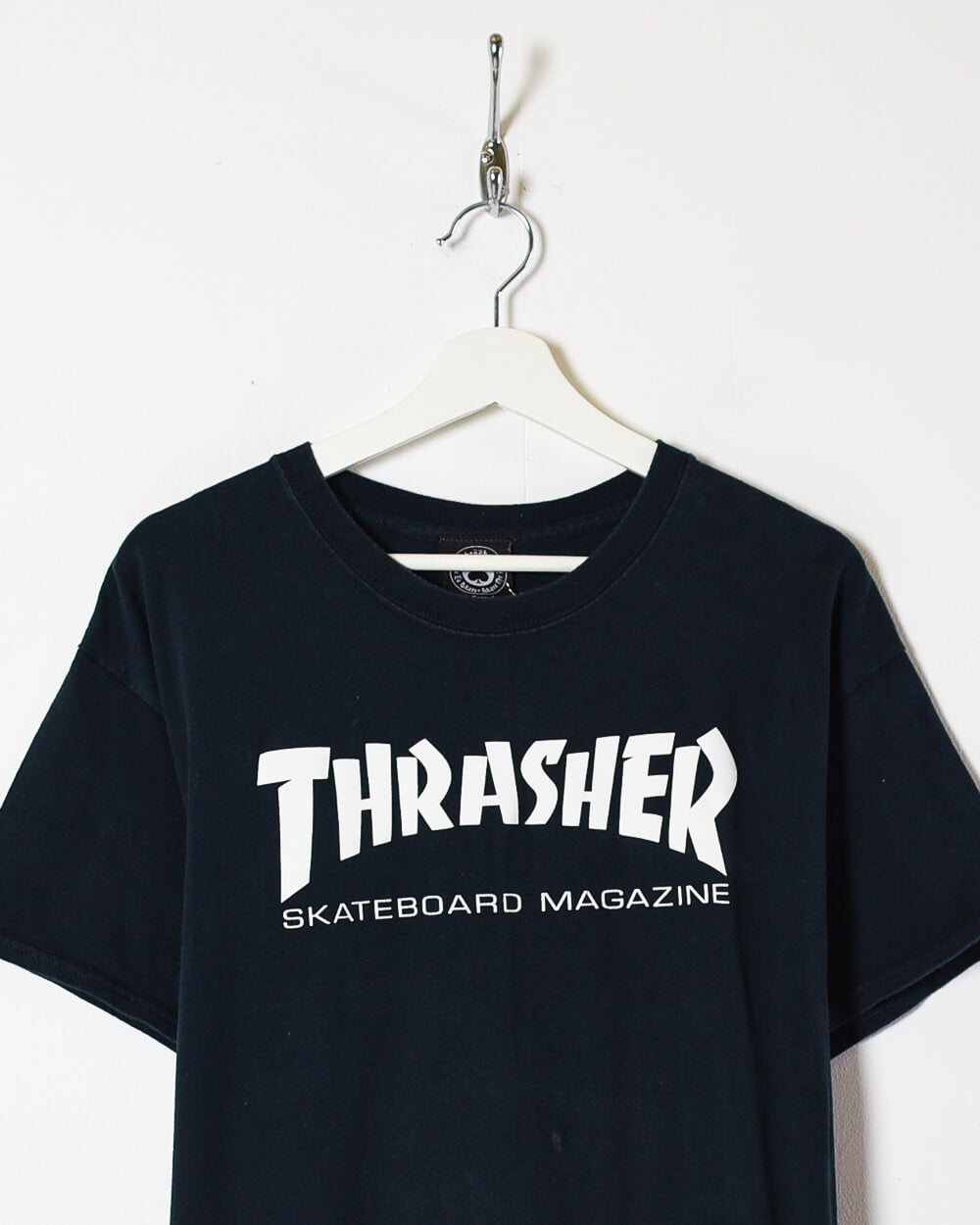 Black Thrasher Skateboard Magazine T-Shirt -  Large