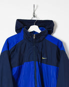 Navy Nike Hooded Winter Coat - Large