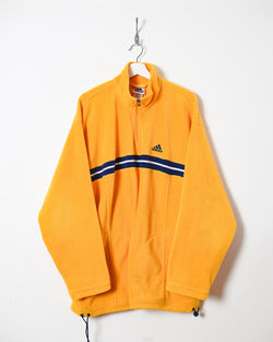 Yellow Adidas 1/4 Zip Fleece - XX-Large