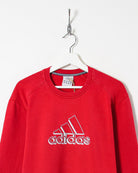 Red Adidas Sweatshirt - Large