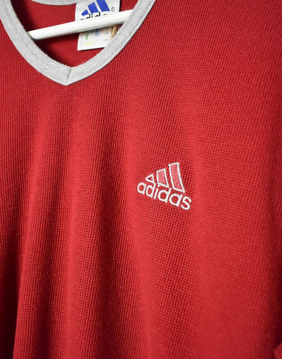 Red Adidas T-Shirt - Medium