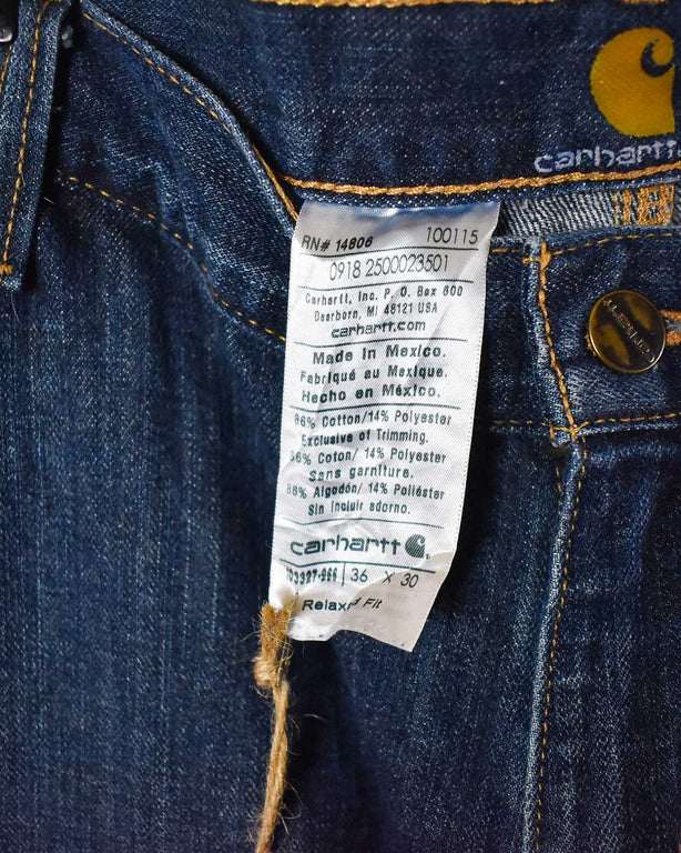 Navy Carhartt Carpenter Jeans - W36 L30