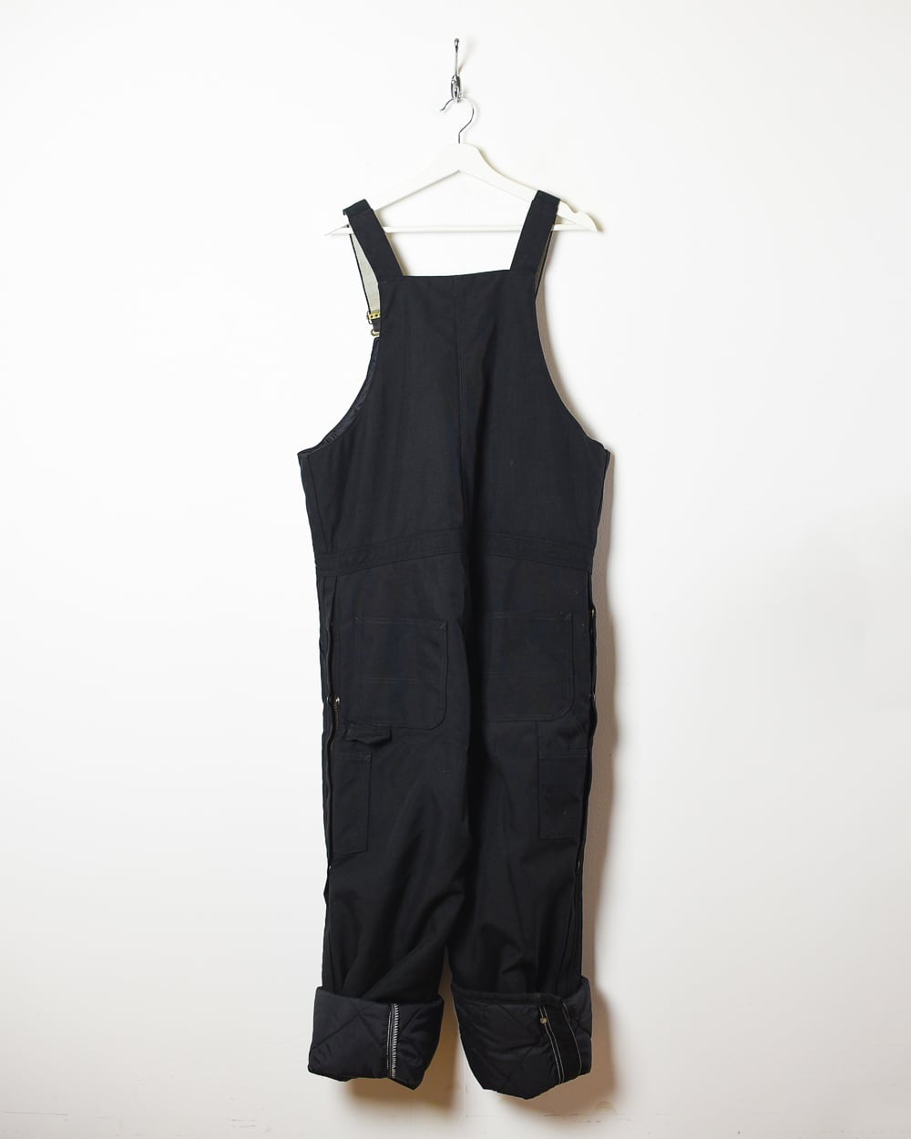 Black Carhartt Quilted Carpenter Dungarees - W40 L30