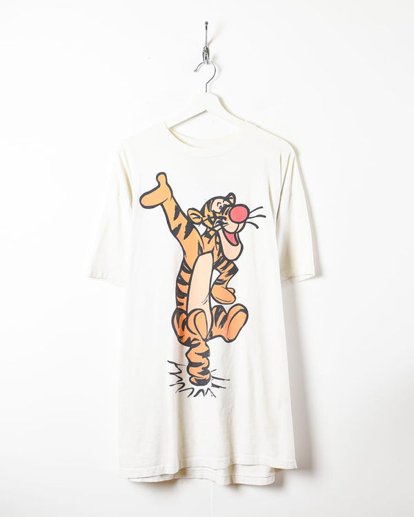 White Disney Tigger Single Stitch T-Shirt - X-Large