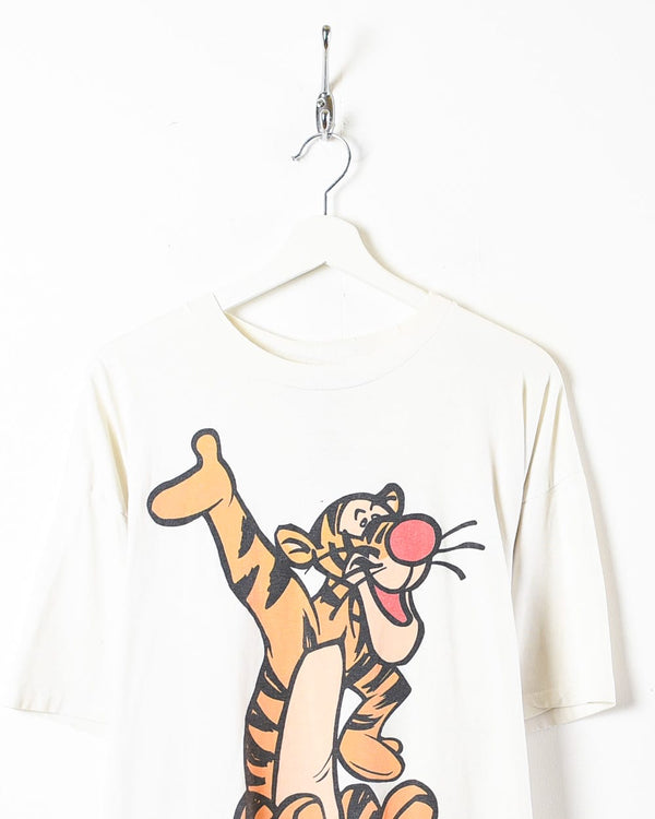 White Disney Tigger Single Stitch T-Shirt - X-Large