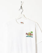 White Hard Rock Cafe Hollywood T-Shirt - Medium