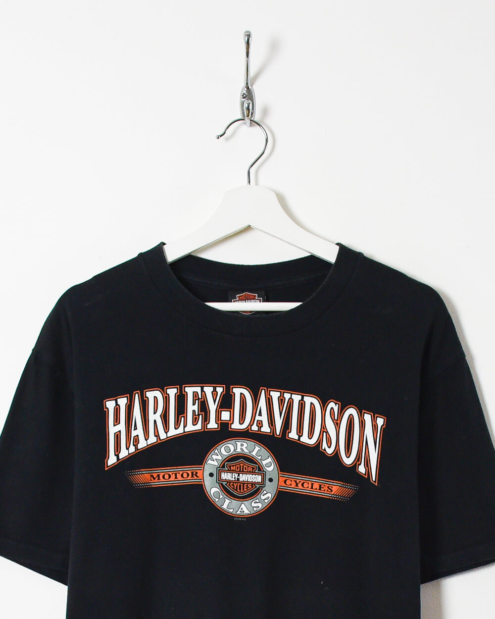 Black Harley-Davidson Motor Cycles World Class Orlando Florida USA T-Shirt - Large