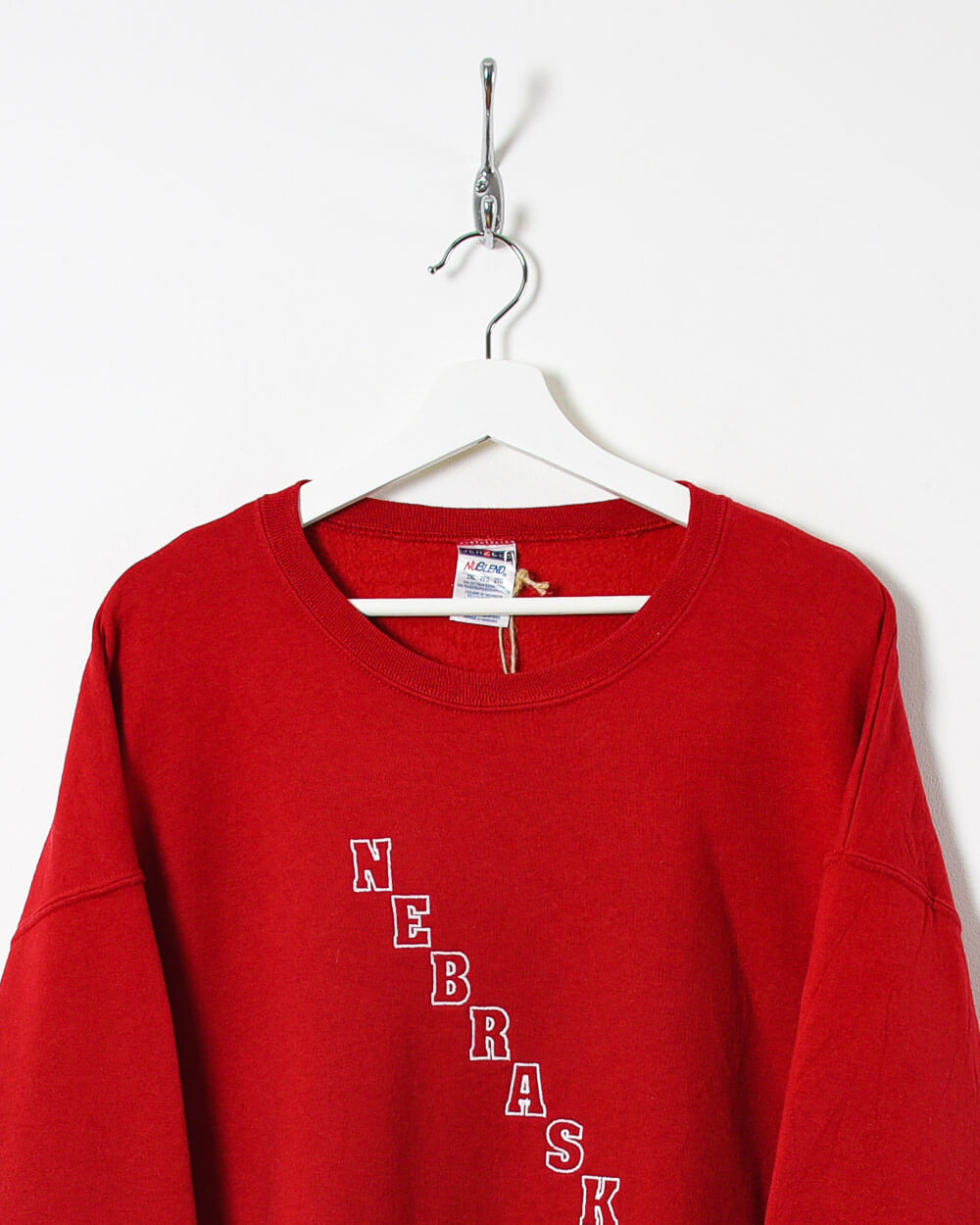 Red Jerzees Nublend Nebraska Sweatshirt - X-Large