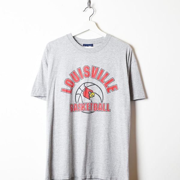 Vintage 90s Stone Louisville Basketball T-Shirt - Large Cotton
