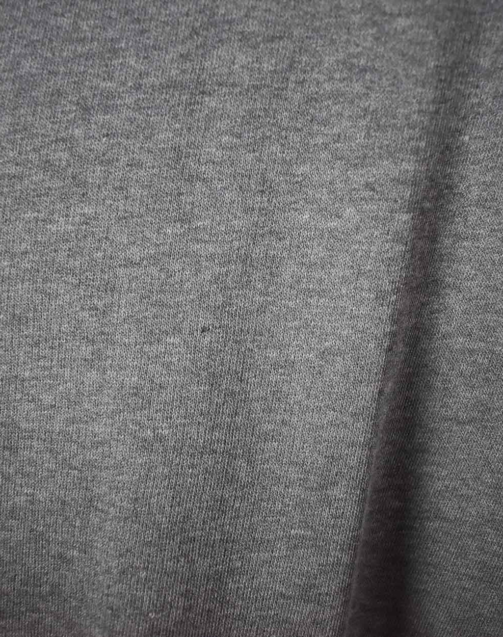 Grey Nike Authentic Sports Gear Long Sleeve Polo Shirt - Medium
