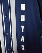 Navy Nike Georgetown Hoyas Short Sleeved Warmup Tracksuit Top - X-Large