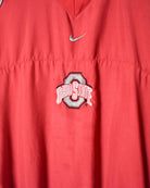Red Nike Team Ohio State Pullover Windbreaker Jacket - Large