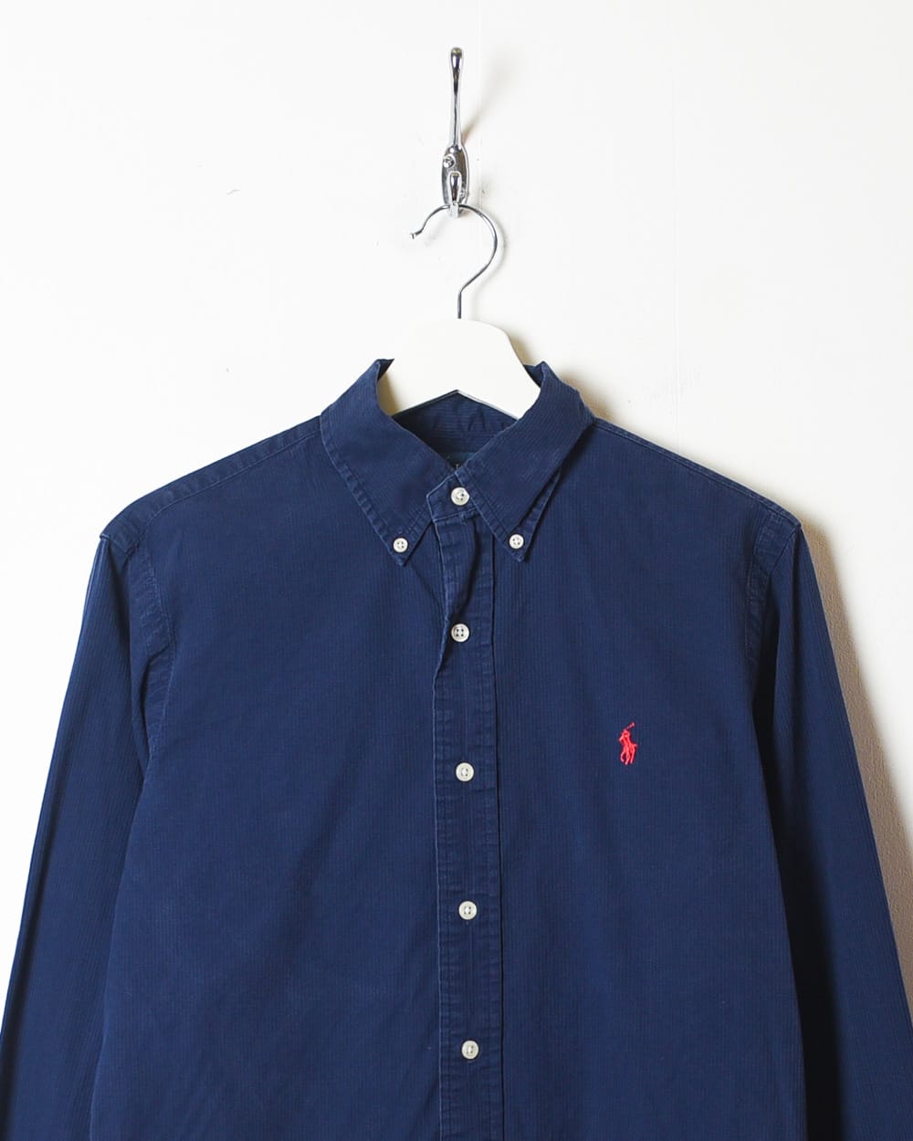 Navy Polo Ralph Lauren Textured Shirt - Small
