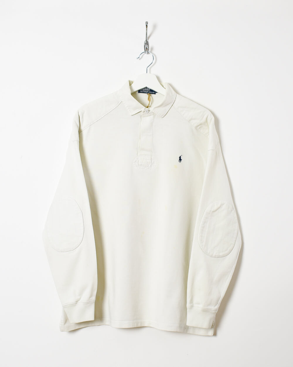 White Ralph Lauren Rugby Shirt - Large
