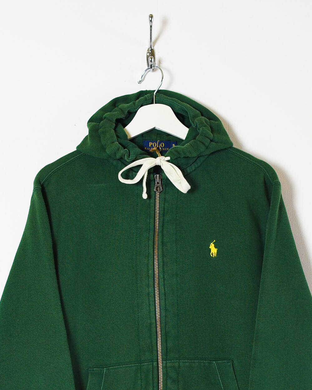 Green Ralph Lauren Zip-Through Hoodie - Small