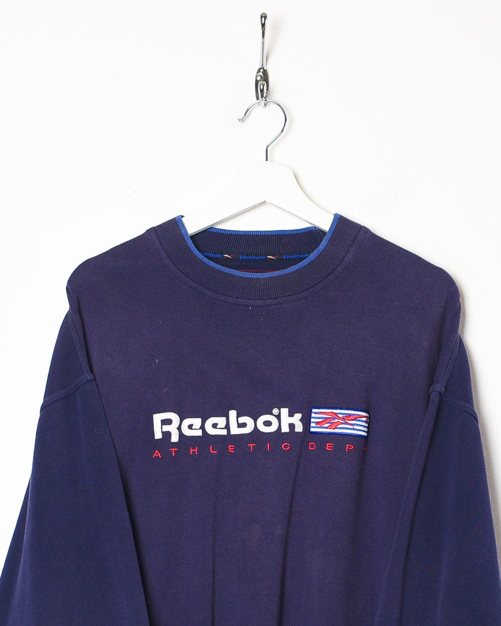 Navy Reebok Athletic Dept Sweatshirt - Medium
