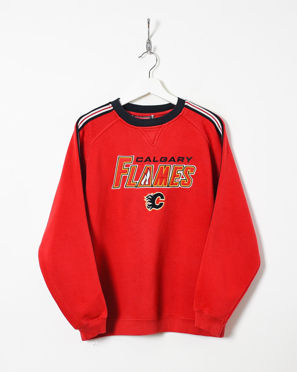 Red Reebok Hockey Calgary Flames Sweatshirt - Small