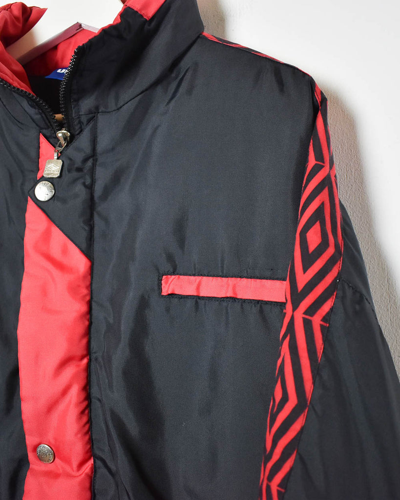 Vintage 90s Black Umbro Jacket - Small Nylon / Polyester– Domno