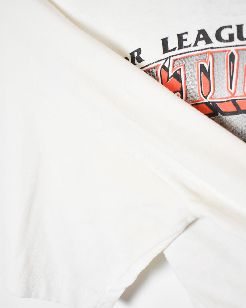 Vintage 90s White Major League Baseball Balitmore Orioles T-Shirt - X-Large  Cotton– Domno Vintage
