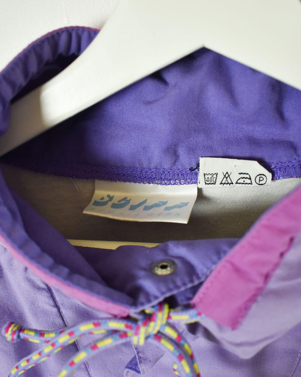 Purple Vintage Festival Pullover Jacket - Large