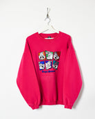 Pink Warner Bros Bugs Bunny Sweatshirt - Large