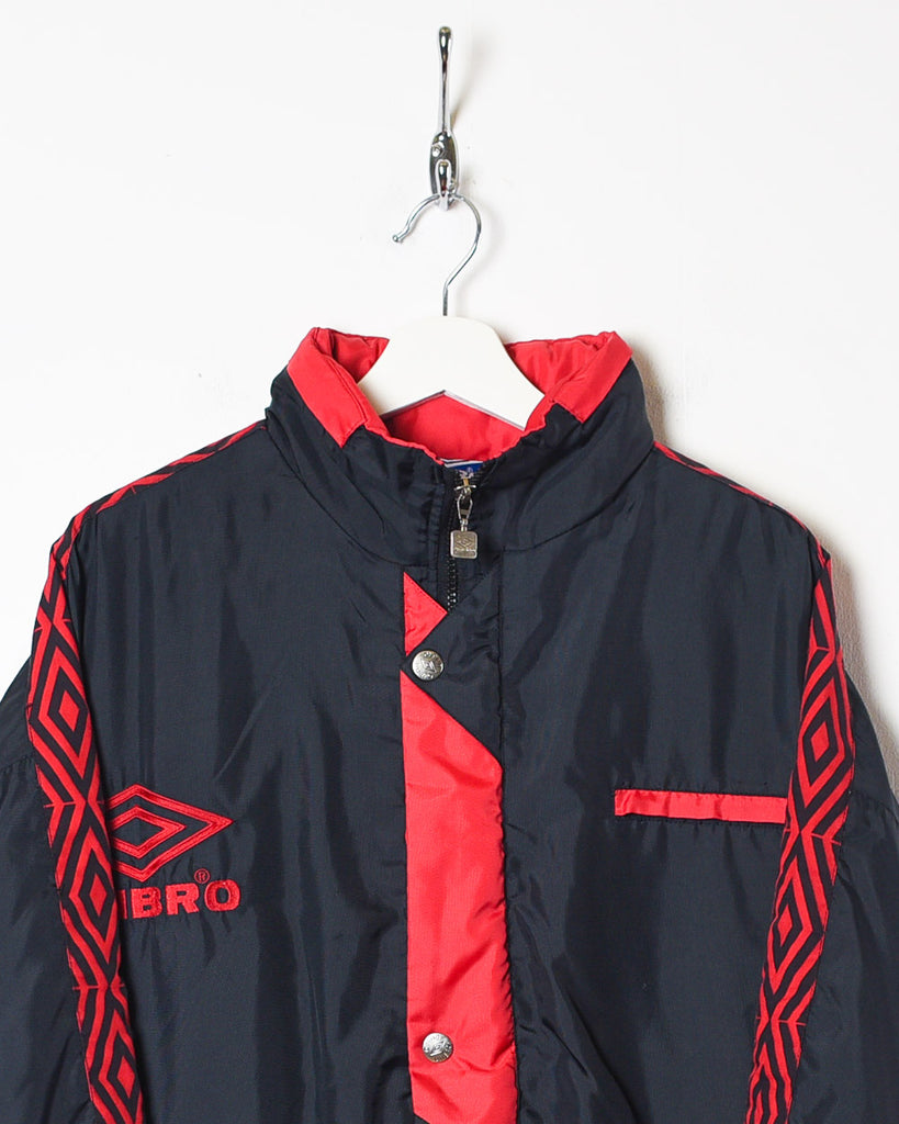 Vintage 90s Black Umbro Jacket - Small Nylon / Polyester– Domno