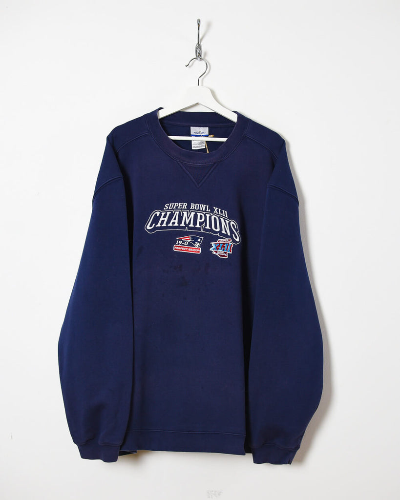 Vintage 00s Cotton Navy Reebok Super Bowl Champions Sweatshirt