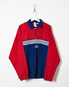 Red Adidas Pullover Drill Jacket - Large