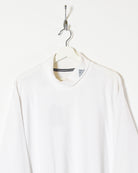 White Adidas Turtle Neck Sweatshirt - XX-Large