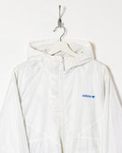White Adidas Windbreaker Jacket - Large