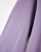 Purple Burberry London Long Sleeved Polo Shirt - X-Large