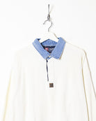 White Chaps Ralph Lauren Rugby Shirt - Large