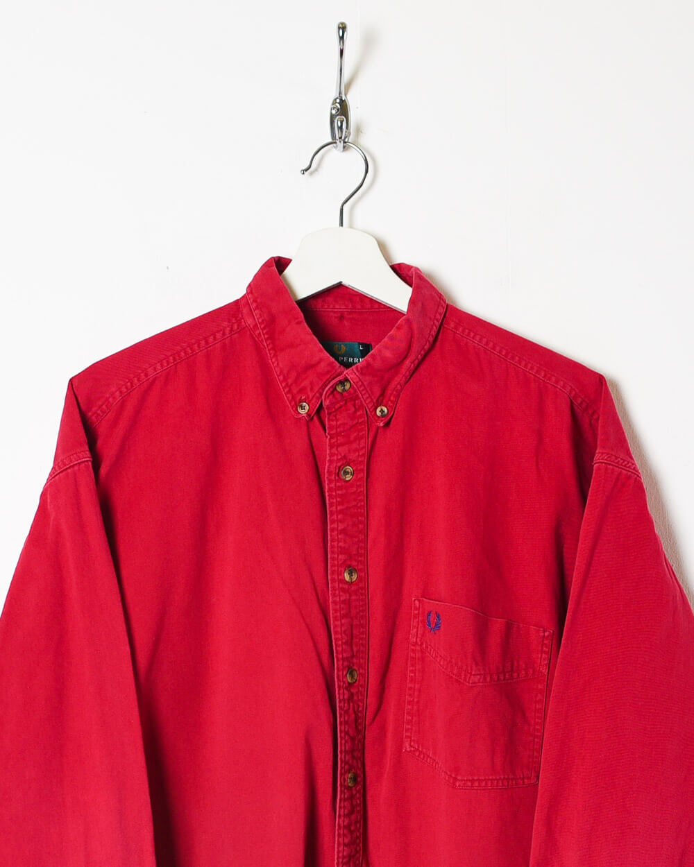 Red Fred Perry Shirt - Large