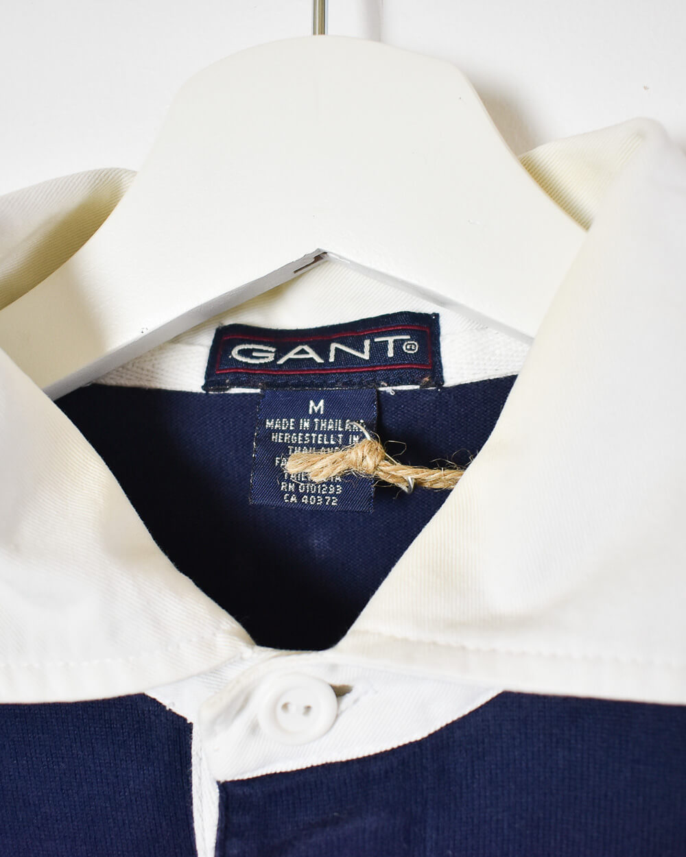 Navy Gant 49 Rugby Shirt - Medium