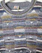 Multi Maglierie Textured Knitted Sweatshirt - Small