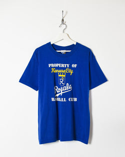 Vintage 90s Cotton Blue Property of Kansas City Royals Baseball
