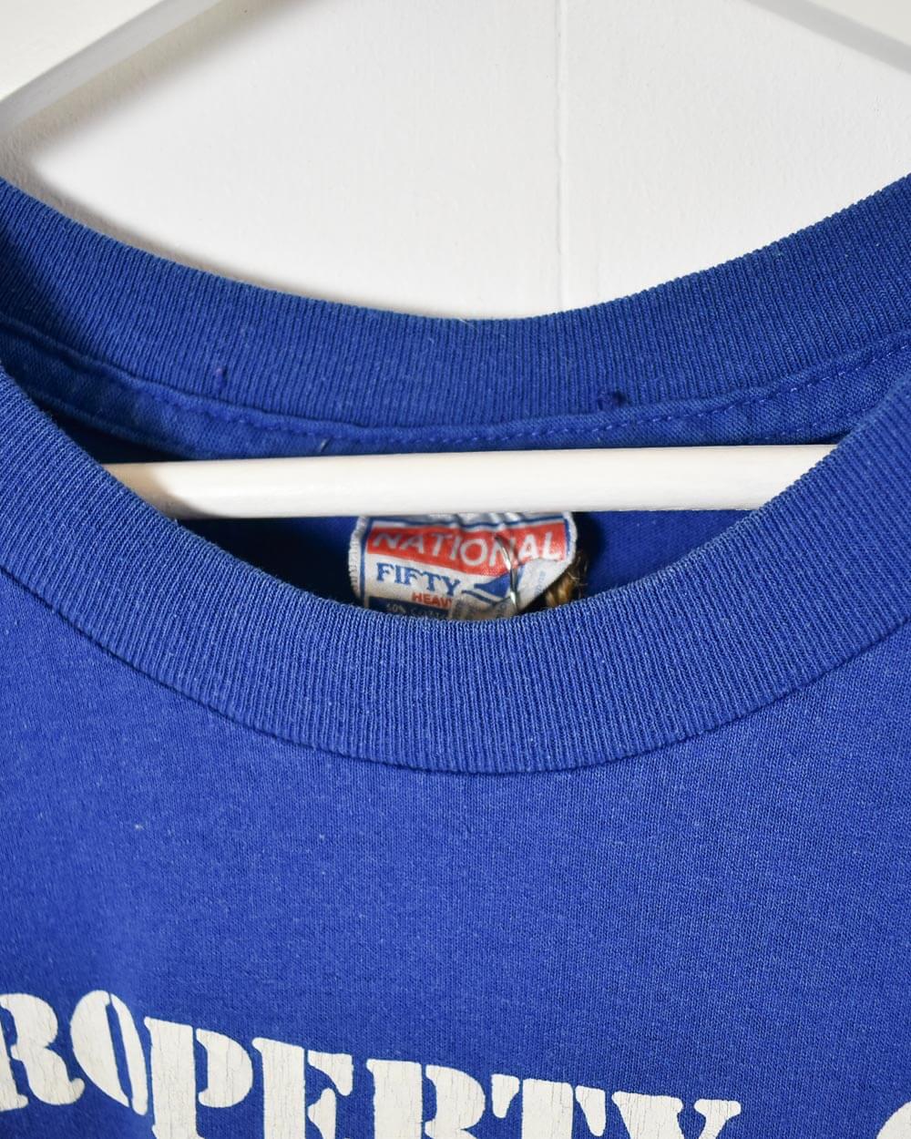 Blue Property of Kansas City Royals Baseball Club T-Shirt - Medium