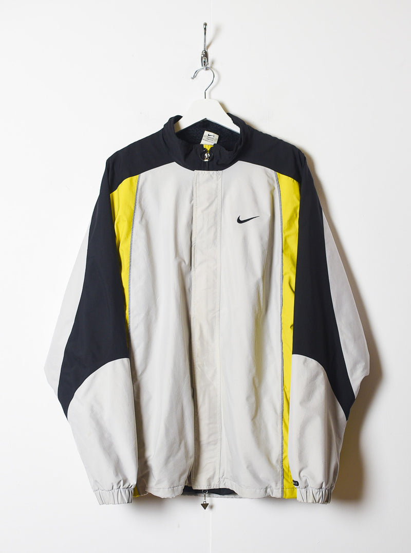 prins Besnoeiing Ruwe olie Vintage 90s White Nike Storm-Fit Jacket - Large Polyester– Domno Vintage