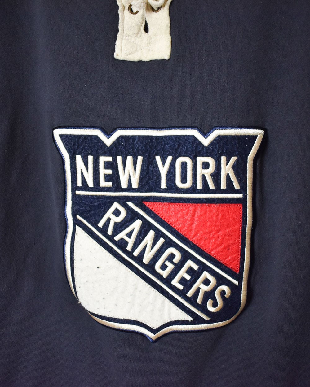 Navy Old Time Glory New York Rangers Hoodie - X-Large