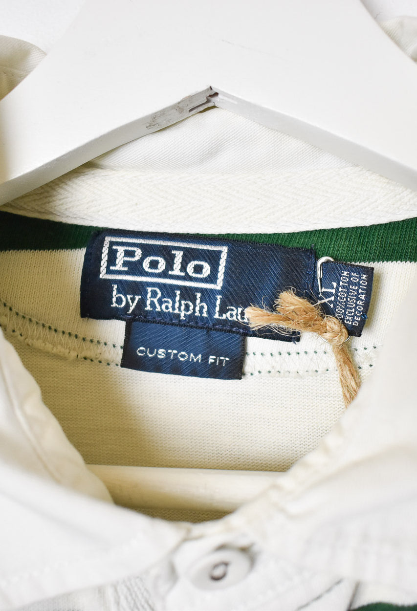 Green Polo Ralph Lauren Wimbledon Tournament 1936 Rugby Shirt - X-Large