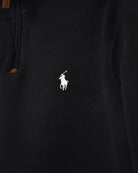 Black Ralph Lauren 1/4 Zip Sweatshirt - Small