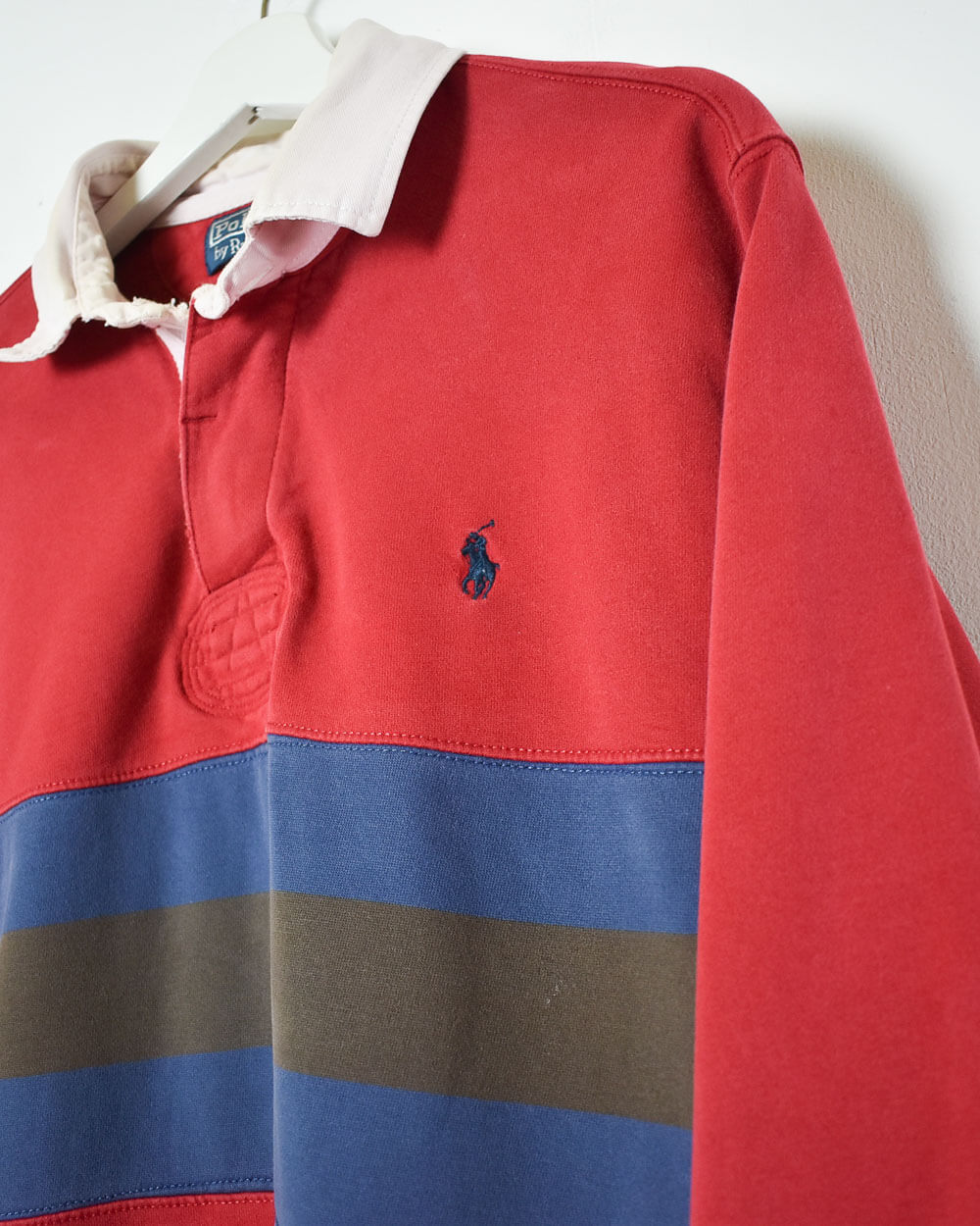 Red Ralph Lauren Rugby Shirt - Large