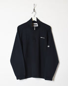 Black Reebok 1/4 Zip Sweatshirt - Medium