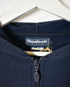 Navy Reebok Women's Zip-Through Hoodie - Large