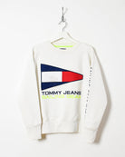 White Tommy Jeans Sailing Gear Sweatshirt - Medium