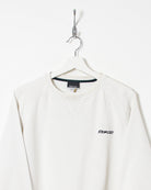 White Reebok Sweatshirt - Medium